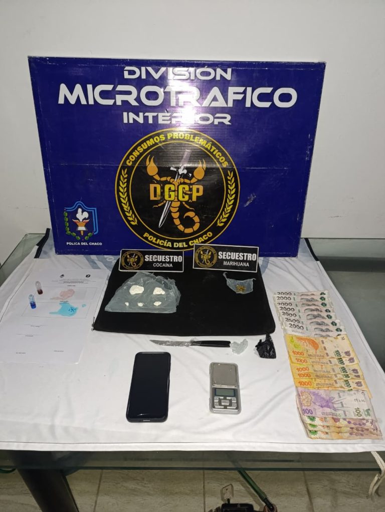🔴 SÁENZ PEÑA | Un hombre fue detenido tras un operativo antidrogas en el barrio Belgrano