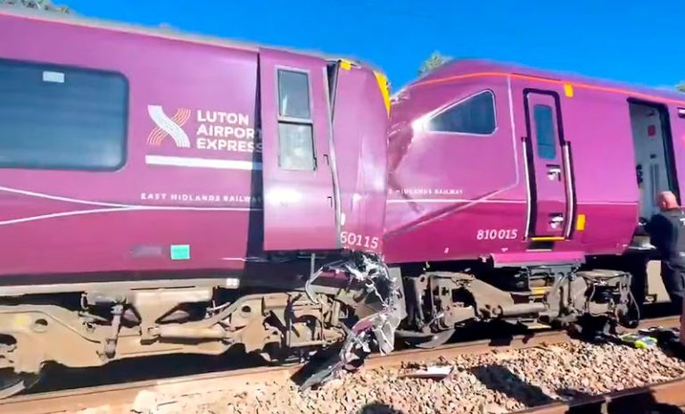 Dos trenes chocaron cerca de Londres dejó un muerto y varios heridos