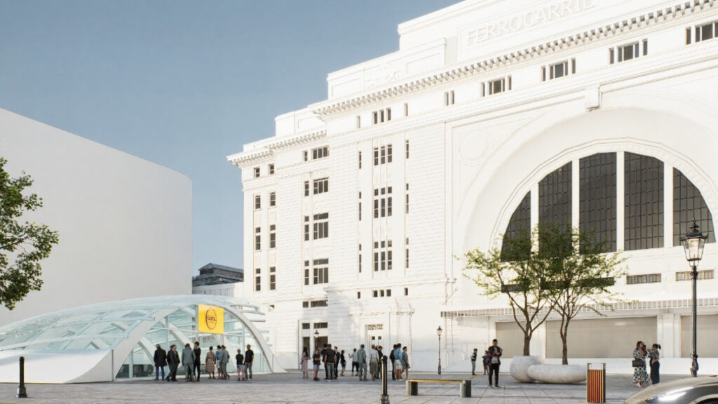 Cuendo esté listo el nuevo centro de Trasbordo de Constitución del tiene la terminal el tren Roca, el subte tendrá una nueva entrada debajo de la autopista.