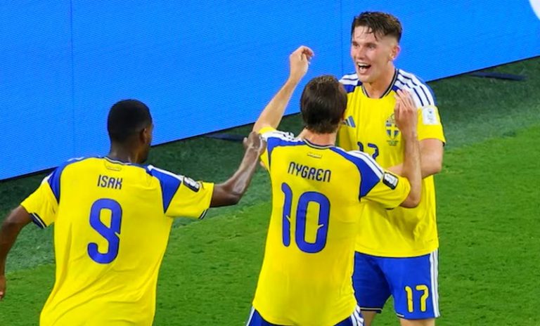 Suecia tuvo un estreno ideal, fue superior a Túnez y goleó 5 a 1