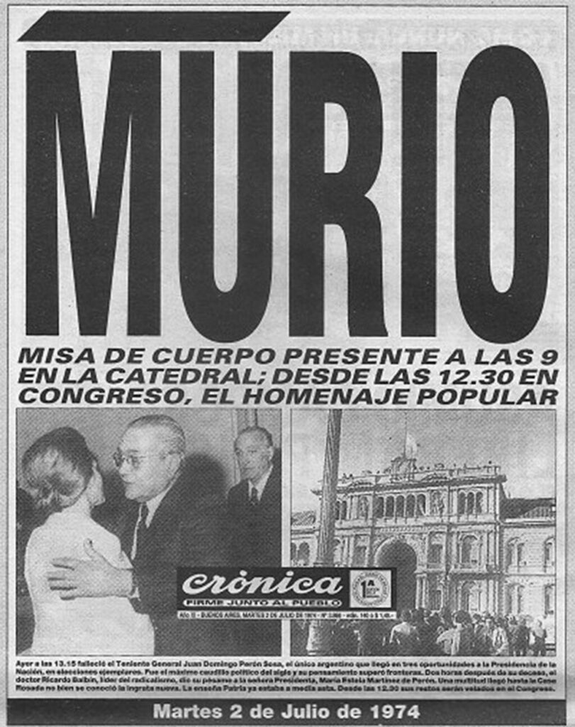 Selección Argentina, Mundial 1974, Selección, Juan Domingo Perón