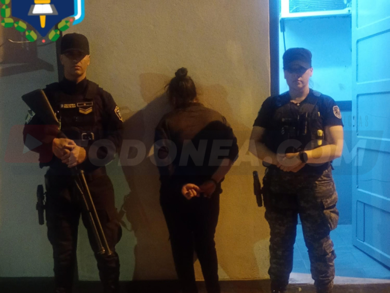 馃敶 S脕ENZ PE脩A | Una mujer fue aprehendida tras herir a su hermano con un vidrio