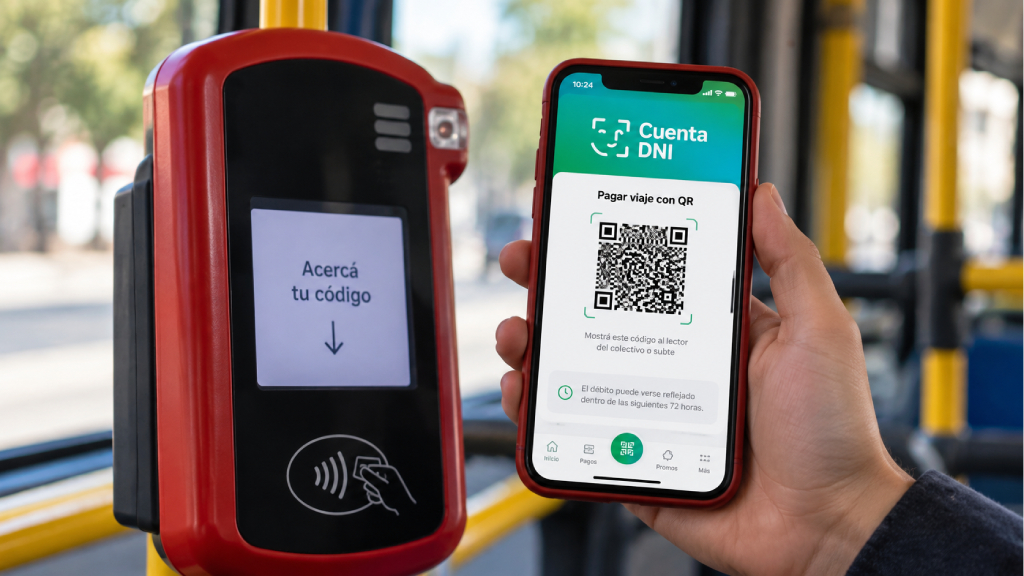 Cuenta DNI habilitó los pagos con QR en transporte público.