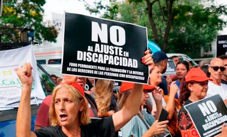 En la previa de la marcha al Congreso, el Foro de Discapacidad cruzó a Milei: «Las causas nobles se defienden con derechos»
